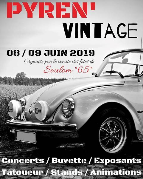 Pyren’Vintage : Rassemblement de voitures et motos anciennes
