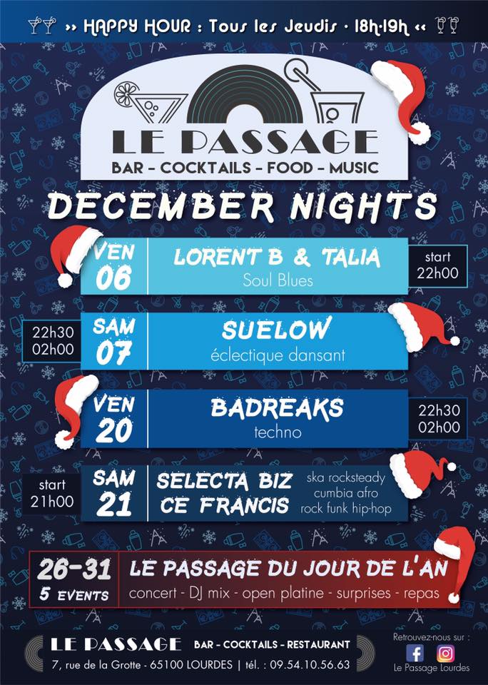 Lourdes Le Passage animations décembre 2019