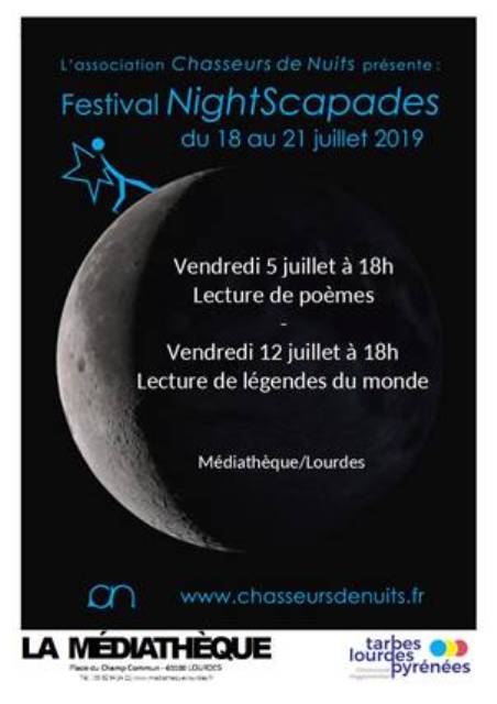 Lourdes Médiathèque festival NightScapades juillet 2019