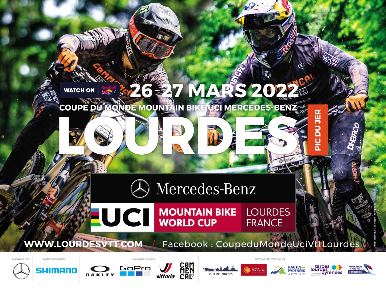 Lourdes pic du Jer coupe du monde VTT de descente mars 2022