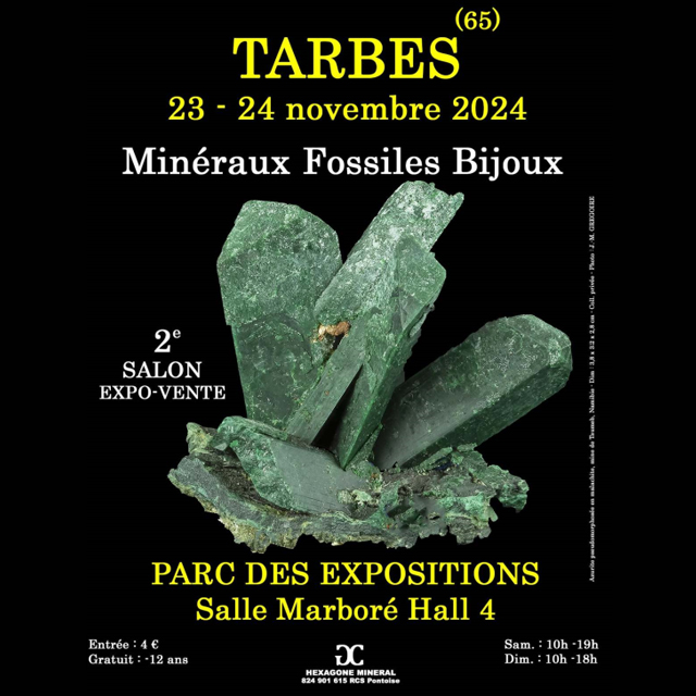 Salon Minéraux Fossiles Bijoux Du 23 au 24 nov 2024