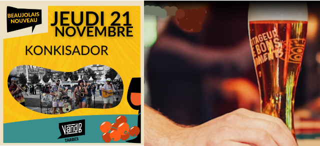 Afterwork concert Beaujolais et vins nouveaux Le 21 nov 2024