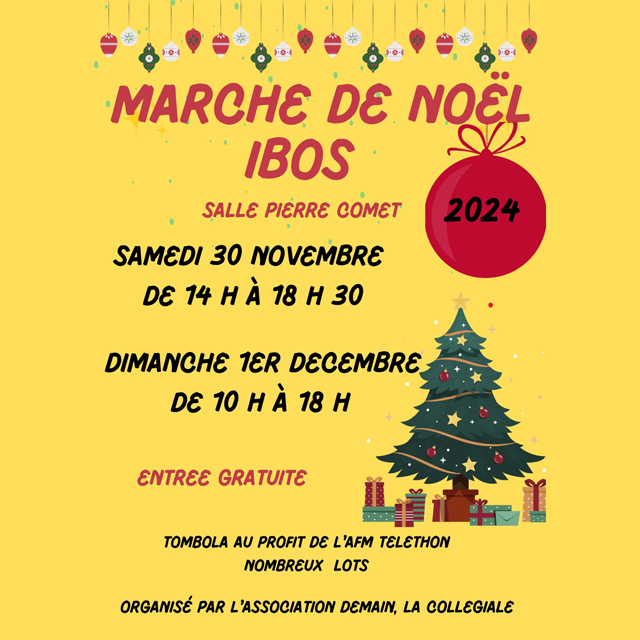 Marché de Noël Du 30 nov au 1 déc 2024