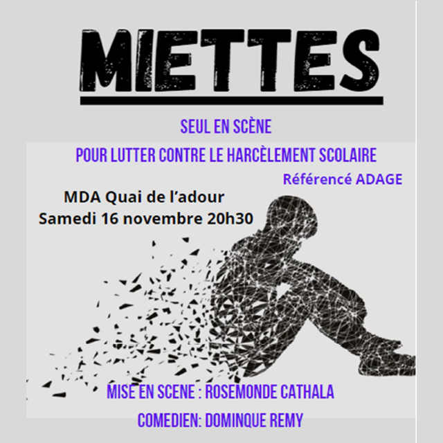 Théâtre "Miettes" Le 16 nov 2024