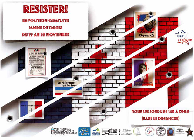 Exposition "Résister" Du 19 au 30 nov 2024